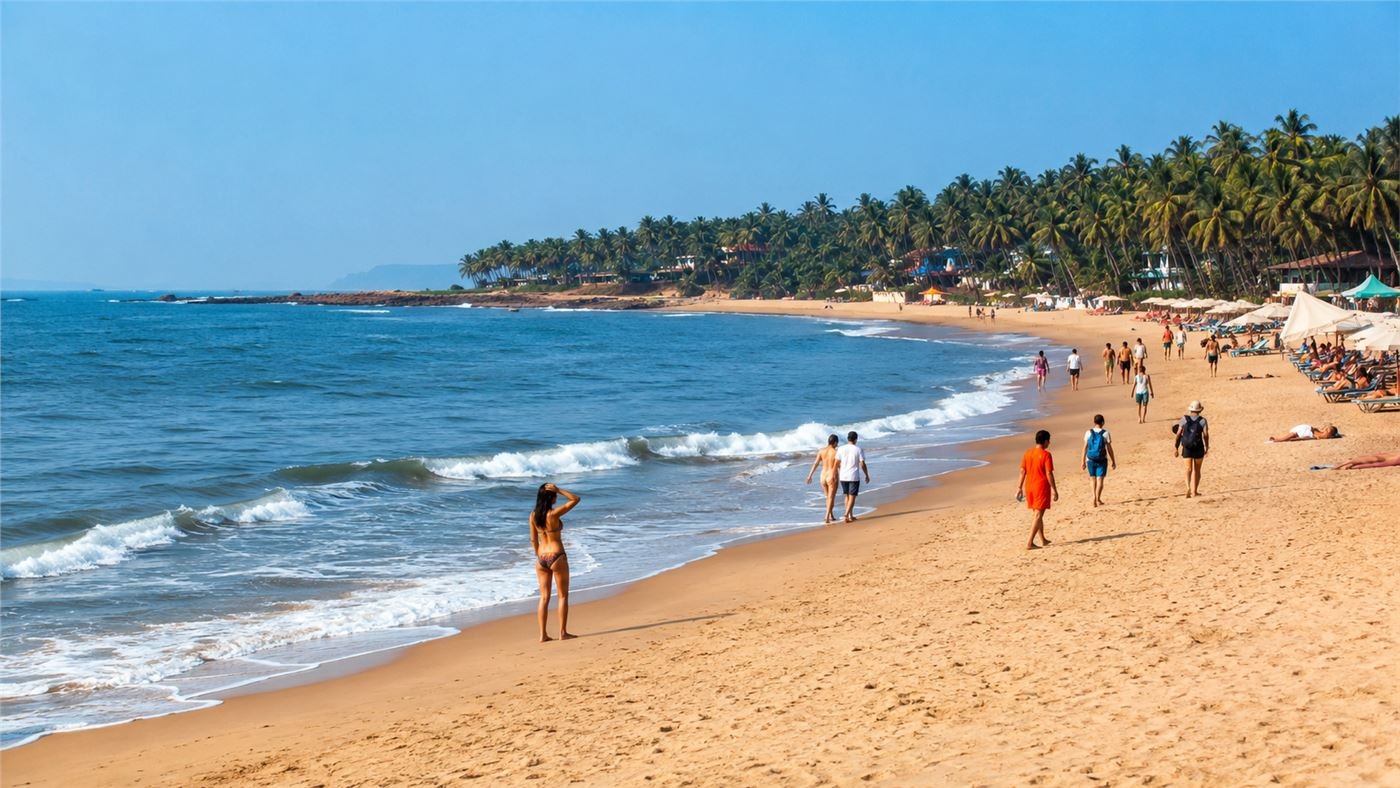 Calangute Beach taxi and sightseeing in Goa